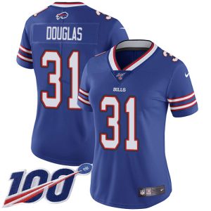 youth Bills #31 Rasul Douglas Royal Blue Team Color Women's Stitched NFL 100th Season Vapor Untouchable Limited Jersey