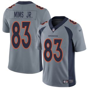 cheap Broncos #83 Marvin Mims Jr. Gray Men's Stitched NFL Limited Inverted Legend Jersey