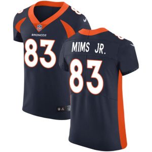 limited Broncos #83 Marvin Mims Jr. Navy Blue Alternate Men's Stitched NFL New Elite Jersey