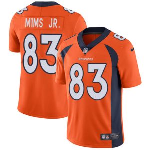 Broncos #83 Marvin Mims Jr. Orange Team Color Men's Stitched NFL Vapor Untouchable Limited Jersey