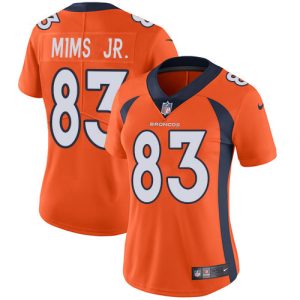 wholesale Broncos #83 Marvin Mims Jr. Orange Team Color Women's Stitched NFL Vapor Untouchable Limited Jersey