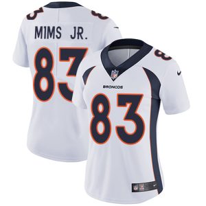 wholesale Broncos #83 Marvin Mims Jr. White Women's Stitched NFL Vapor Untouchable Limited Jersey