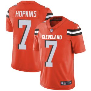 Browns #7 Dustin Hopkins Orange Alternate Men's Stitched NFL Vapor Untouchable Limited Jersey