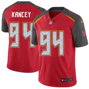 buccaneers #94 calijah kancey red team color youth stitched nfl vapor untouchable limited customized jersey