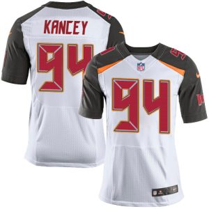 wholesale Buccaneers #94 Calijah Kancey White Men's Stitched NFL New Elite Jersey