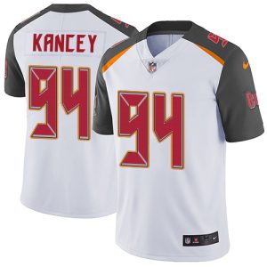 limited Buccaneers #94 Calijah Kancey White Youth Stitched NFL Vapor Untouchable Limited Jersey