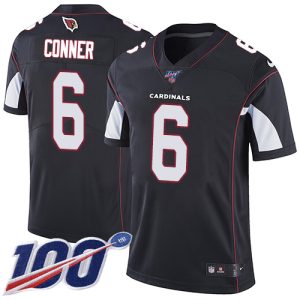 cardinals #6 james conner black alternate men's stitched nfl 100th season vapor limited wholesale jersey