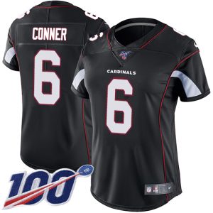 Cardinals #6 James Conner Black Alternate Women's Stitched NFL 100th Season Vapor Untouchable Limited Jersey