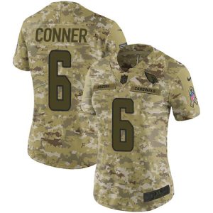 cardinals #6 james conner camo women's stitched nfl limited 2018 salute to service wholesale jersey