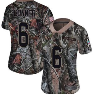 Cardinals #6 James Conner Camo Women's Stitched NFL Limited Rush Realtree Jersey