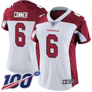 Cardinals #6 James Conner White Women's Stitched NFL 100th Season Vapor Untouchable Limited Jersey