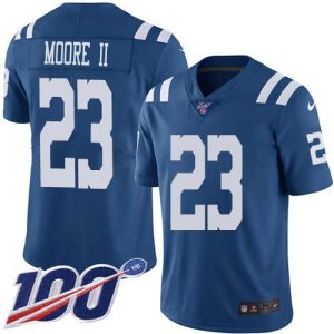 colts #23 kenny moore ii royal blue men's stitched nfl limited rush 100th season wholesale jersey