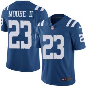 Colts #23 Kenny Moore II Royal Blue Men's Stitched NFL Limited Rush Jersey