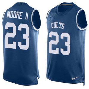 colts #23 kenny moore ii royal blue team color men's stitched nfl limited tank top limited jersey