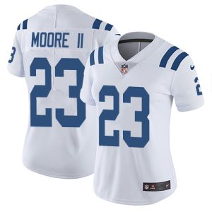 colts #23 kenny moore ii white women's stitched nfl vapor untouchable limited replica jersey