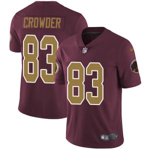 commanders #83 jamison crowder burgundy red alternate men's stitched nfl vapor untouchable limited replica jersey