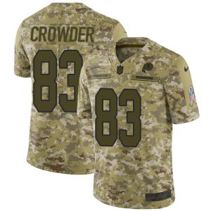 commanders #83 jamison crowder camo men's stitched nfl limited 2018 salute to service customized jersey