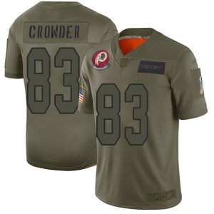 youth Commanders #83 Jamison Crowder Camo Youth Stitched NFL Limited 2019 Salute To Service Jersey