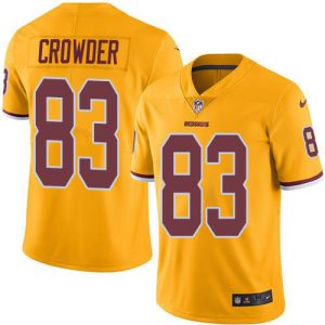 commanders #83 jamison crowder gold men's stitched nfl limited rush wholesale jersey