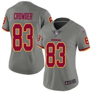 Commanders #83 Jamison Crowder Gray Women's Stitched NFL Limited Inverted Legend Jersey