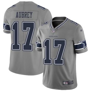 wholesale Cowboys #17 Brandon Aubrey Gray Men's Stitched NFL Limited Inverted Legend Jersey