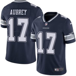 Cowboys #17 Brandon Aubrey Navy Blue Team Color Men's Stitched NFL Vapor Untouchable Limited Jersey