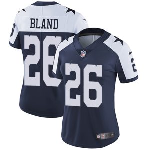 cheap Cowboys #26 DaRon Bland Navy Blue Thanksgiving Women's Stitched NFL Vapor Throwback Limited Jersey