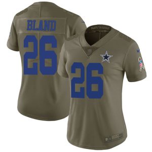 cowboys #26 daron bland olive women's stitched nfl limited 2017 salute to service limited jersey