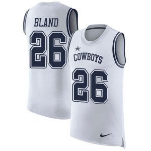 cowboys #26 daron bland white men's stitched nfl limited rush tank top wholesale jersey