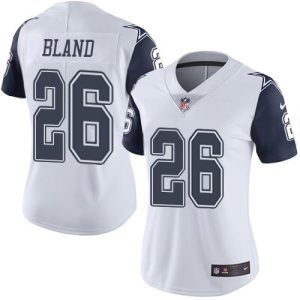 Cowboys #26 DaRon Bland White Women's Stitched NFL Limited Rush Jersey