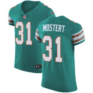 wholesale Dolphins #31 Raheem Mostert Aqua Green Alternate Men's Stitched NFL New Elite Jersey