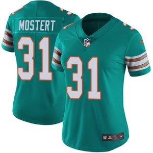 cheap Dolphins #31 Raheem Mostert Aqua Green Alternate Women's Stitched NFL Vapor Untouchable Limited Jersey