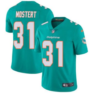 Dolphins #31 Raheem Mostert Aqua Green Team Color Youth Stitched NFL Vapor Untouchable Limited Jersey