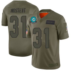 cheap Dolphins #31 Raheem Mostert Camo Men's Stitched NFL Limited 2019 Salute To Service Jersey