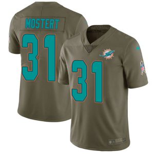 dolphins #31 raheem mostert olive youth stitched nfl limited 2017 salute to service wholesale jersey