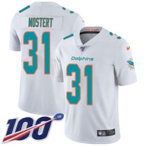 dolphins #31 raheem mostert white men's stitched nfl 100th season vapor limited wholesale jersey