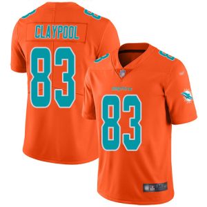 cheap Dolphins #83 Chase Claypool Orange Men's Stitched NFL Limited Inverted Legend Jersey