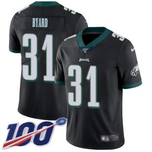 customized Eagles #31 Kevin Byard Black Alternate Men's Stitched NFL 100th Season Vapor Untouchable Limited Jersey