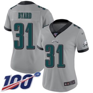 wholesale Eagles #31 Kevin Byard Silver Women's Stitched NFL Limited Inverted Legend 100th Season Jersey