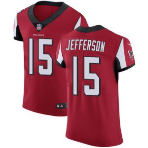 Falcons #15 Van Jefferson Red Team Color Men's Stitched NFL Vapor Untouchable Elite Jersey