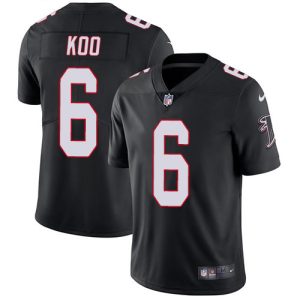 falcons #6 younghoe koo black alternate men's stitched nfl vapor untouchable limited wholesale jersey