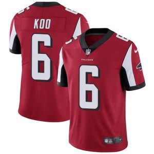 elite Falcons #6 Younghoe Koo Red Team Color Men's Stitched NFL Vapor Untouchable Limited Jersey