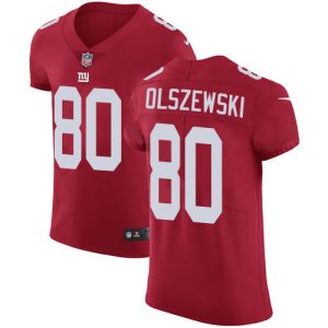 Giants #80 Gunner Olszewski Red Alternate Men's Stitched NFL New Elite Jersey