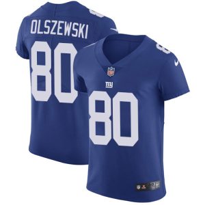 giants #80 gunner olszewski royal blue team color men's stitched nfl vapor untouchable elite wholesale jersey