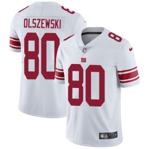 Giants #80 Gunner Olszewski White Men's Stitched NFL Vapor Untouchable Limited Jersey