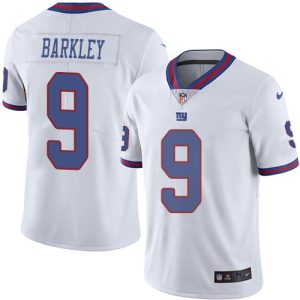 cheap Giants #9 Matt Barkley White Men's Stitched NFL Limited Rush Jersey