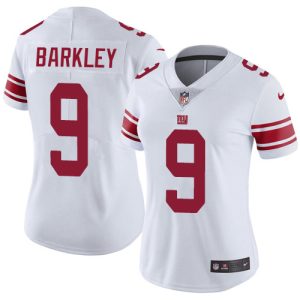 Giants #9 Matt Barkley White Women's Stitched NFL Vapor Untouchable Limited Jersey