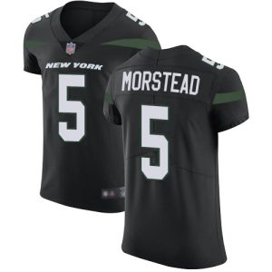 youth Jets #5 Thomas Morstead Black Alternate Men's Stitched NFL New Elite Jersey