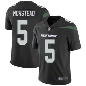 wholesale Jets #5 Thomas Morstead Black Alternate Men's Stitched NFL Vapor Untouchable Limited Jersey