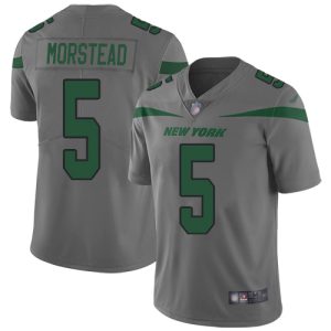 jets #5 thomas morstead gray men's stitched nfl limited inverted legend wholesale jersey